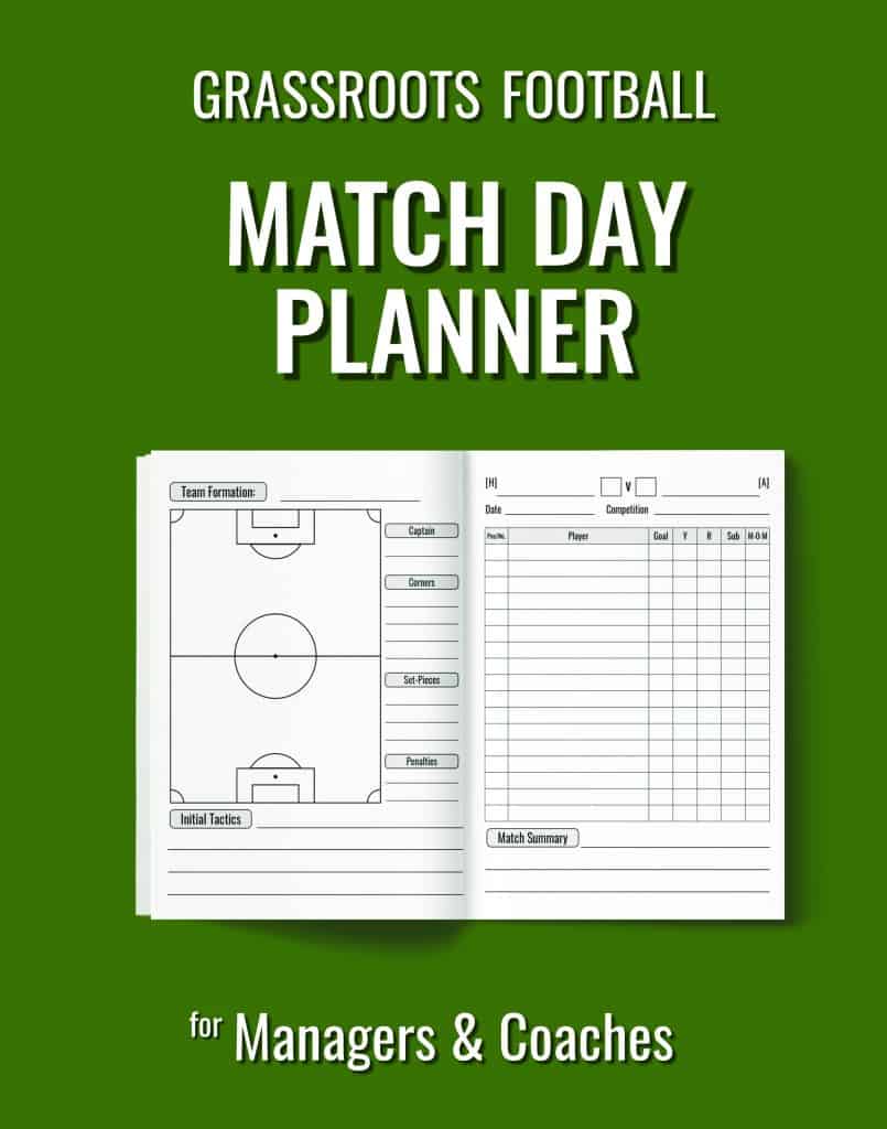 Sunday Footballers and Managers Match Day Planner